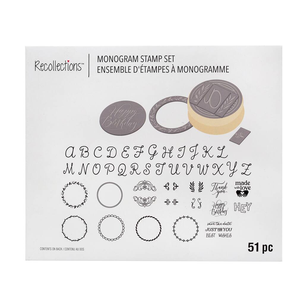 Interchangeable Monogram Stamp Kit By Recollections Michaels